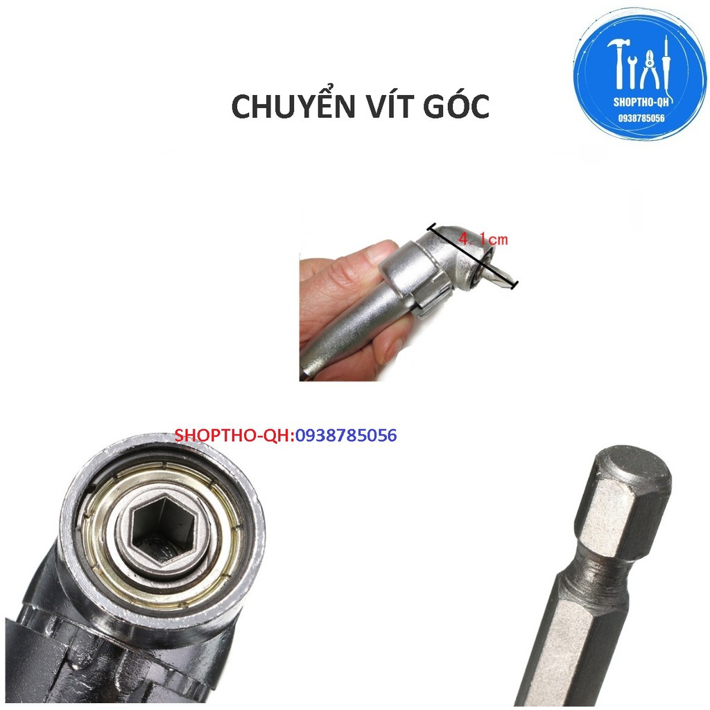 Đầu chuyển hướng khoan bắt vít 105 độ chân lục giác(LOẠI DÀI).