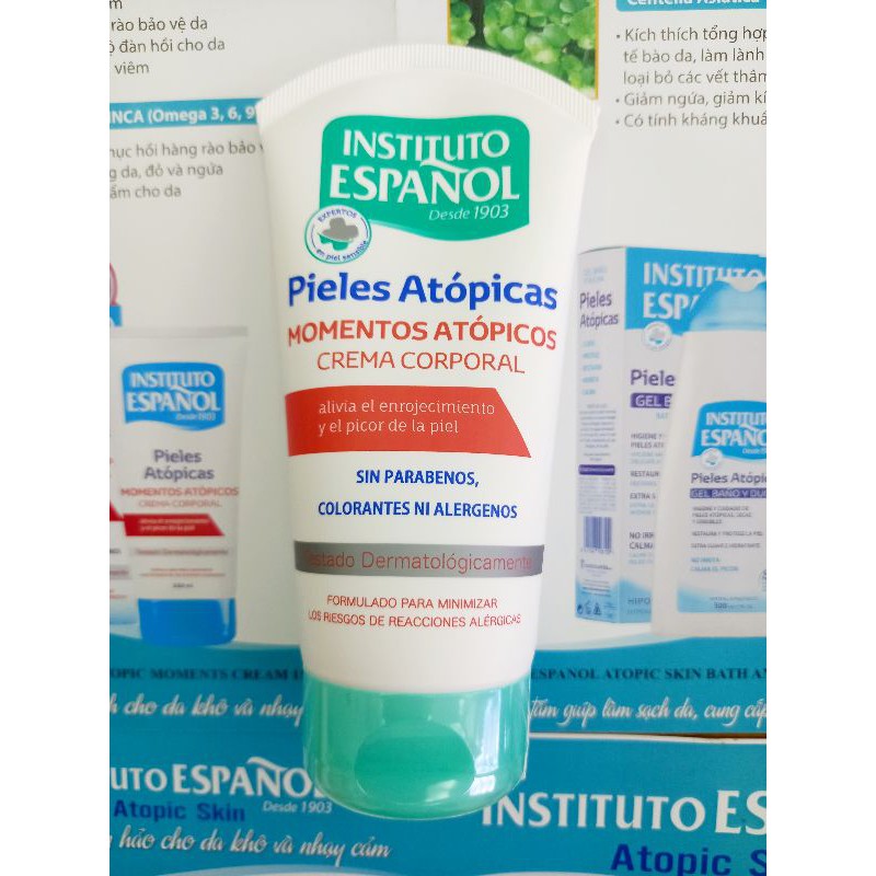 INSTITUTO ESPANOL ATOPIC CREAM :KEM DƯỠNG ẨM CHO DA KHÔ VÀ NHẠY CẢM - 150ML