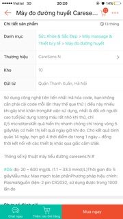 Máy đo đường huyết CaresensN