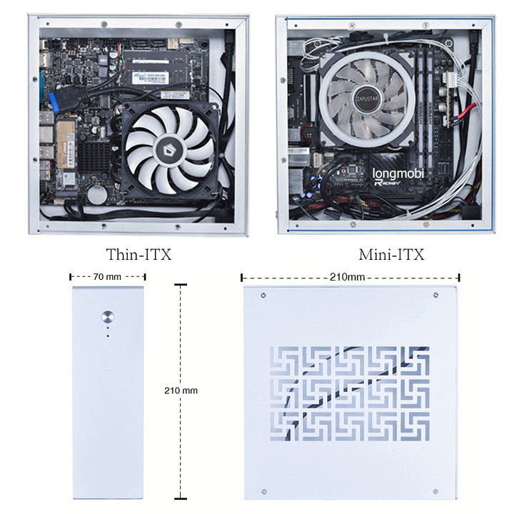 Zapustar M01 Vỏ Máy Tính Htpc Music Server Alumium Nhỏ Gọn