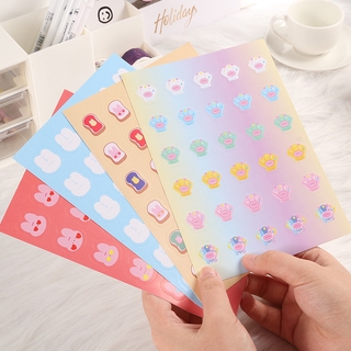 [COD] AIHUAXU Dễ thương Bunny Nhãn dán Bánh mì nướng Nhãn dán Nhật ký Sổ tay Trang trí Nhãn dán trang trí Nhãn dán chất lượng