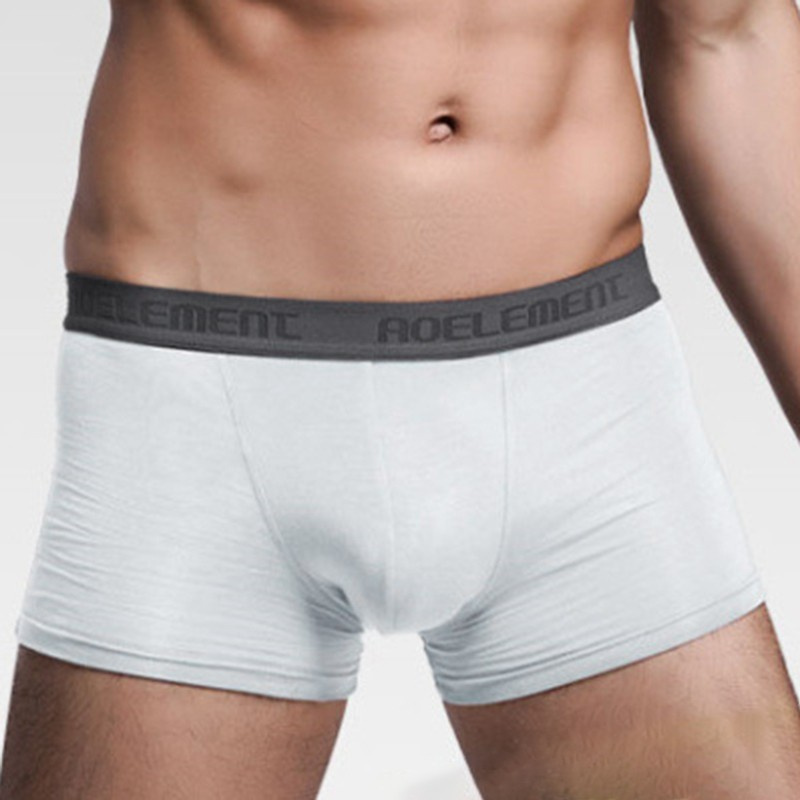 [SPM]Boxer Briefs Plus size Mid Rise Panties Bulge High Stretch Shorts Fashion
