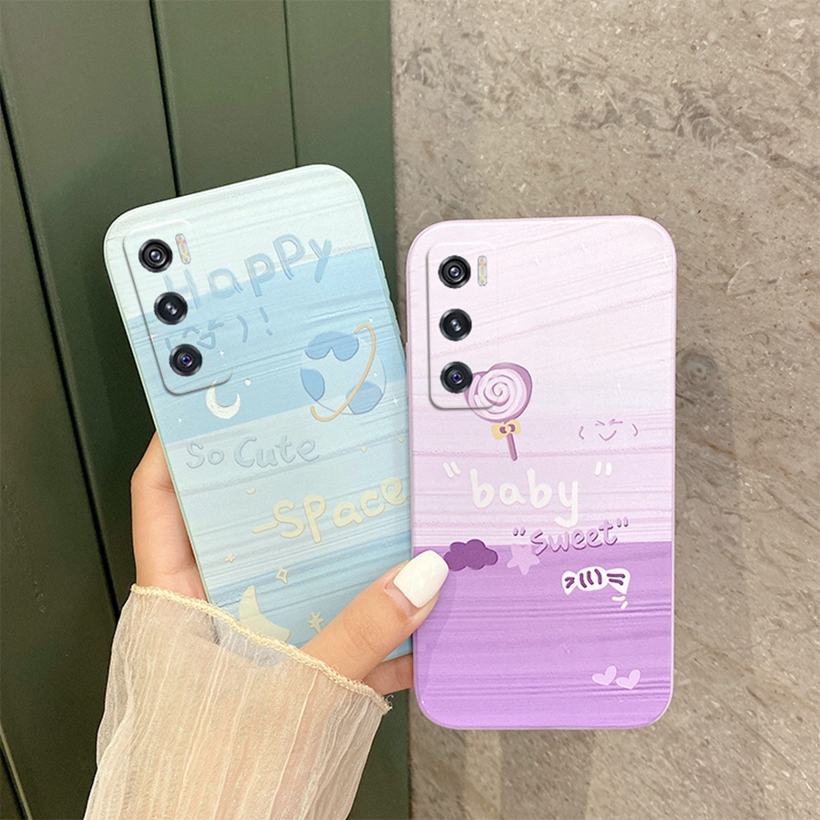Ốp Lưng Vivo V20 SE Ốp Lưng Vivo V20SE tpu Ốp Điện Thoại Silicon Mềm Chống Sốc Viền Thẳng Họa Tiết Hoạt Hình Cho Vivo V20SE