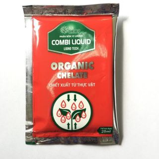 Combo 2 bịch Phân bón vi lượng combi liquid organic chelate gói 20ml