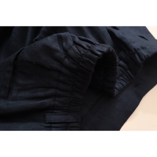 Quần côn Linen baggy KACHISA màu đen