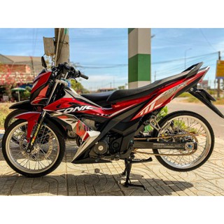 Tem rời dán xe sonic màu đỏ trắng cao cấp