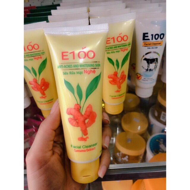 Sữa rửa mặt E100 nghệ