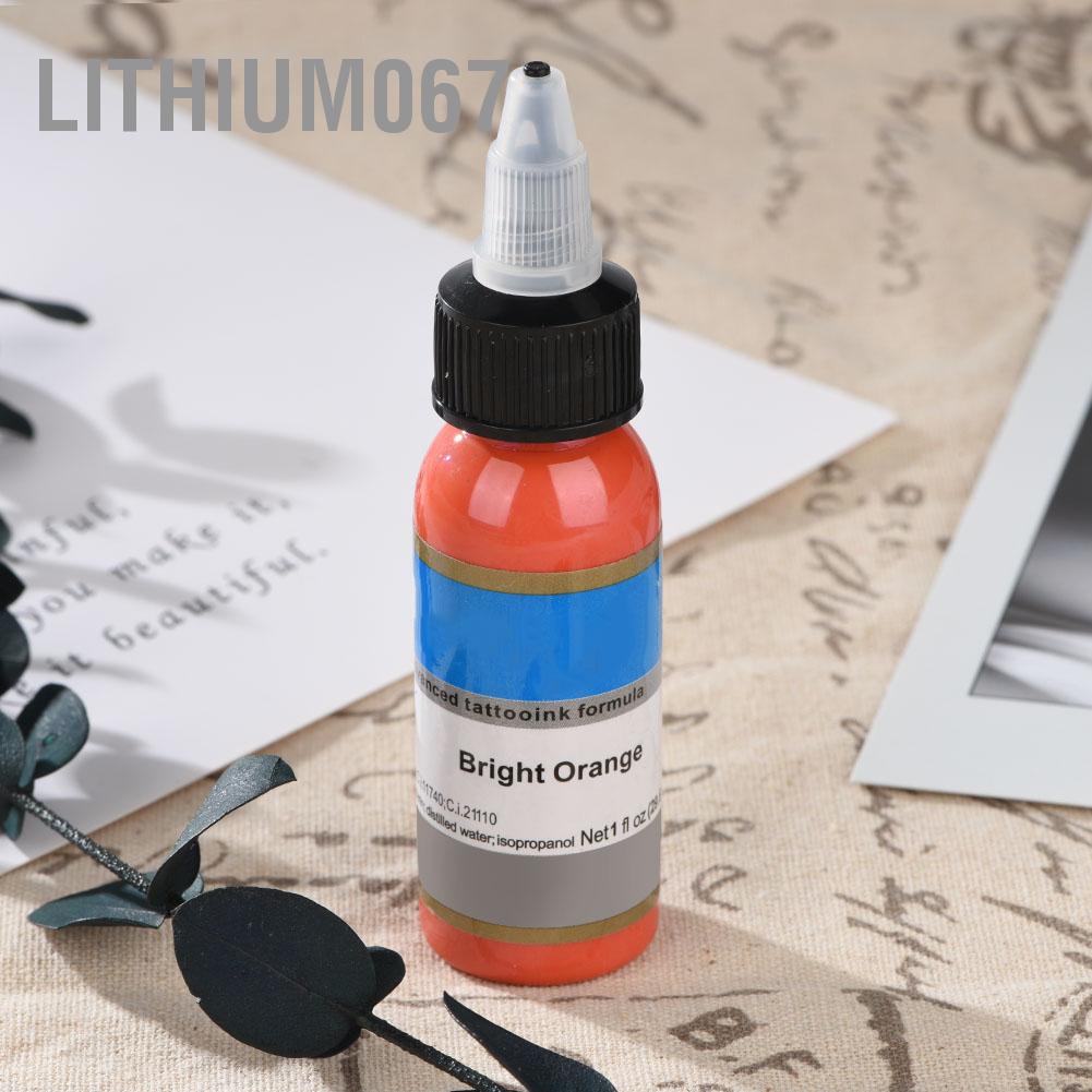 Lithium067 14 Colors 30ml Body Paint Semipermanent Eyebrow Permanent Makeup Tattoo Ink