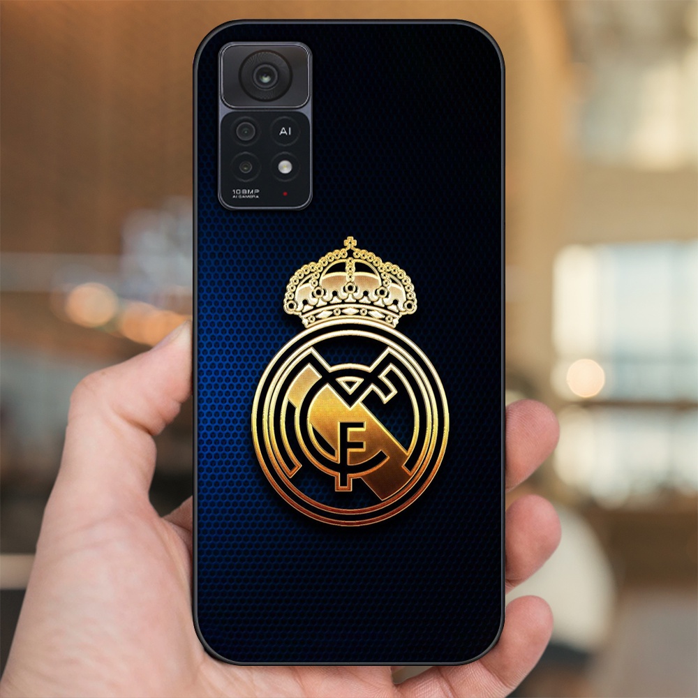 Ốp lưng Xiaomi Redmi Note 11 Pro 5G viền đen in hình Real Madrid