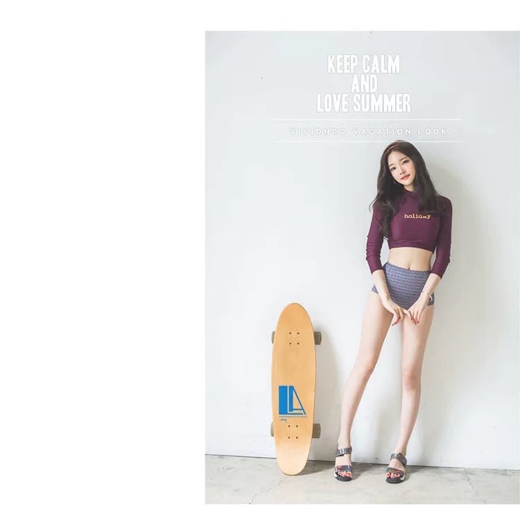 Bikini 2 mảnh áo dài tay croptop STORE HERA BKN18