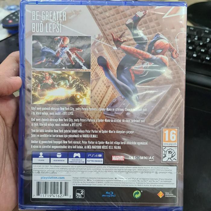 Đĩa Cd Chơi Game Ps4 Marvel Spiderman / Spider-Man