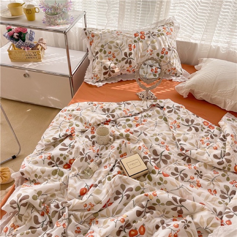 Set Chăn Ga Đũi Trần Bông Cao Cấp Mềm Mát 9 Mẫu Cực Xinh (Shinbedding_decor)