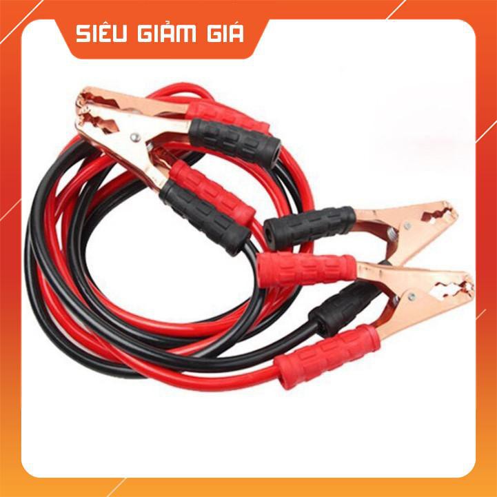 Dây câu bình ắc quy ô tô lõi đồng - 500Ah, 1000Ah kích điện ắc quy cứu hộ ô tô 2.2 mét