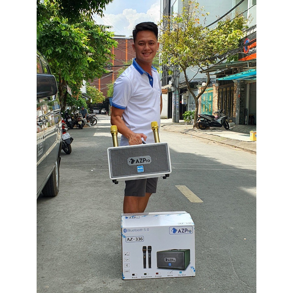 Loa Kéo karaoke AZPRO AZ- 336 Chất Lượng Cao - sang trọng, bass chắc, âm thanh mạnh mẽ