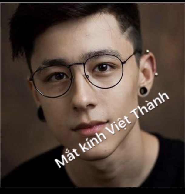 Kính ngố teen nhỏ xinh phong cách vintage tặng túi đựng kính xinh