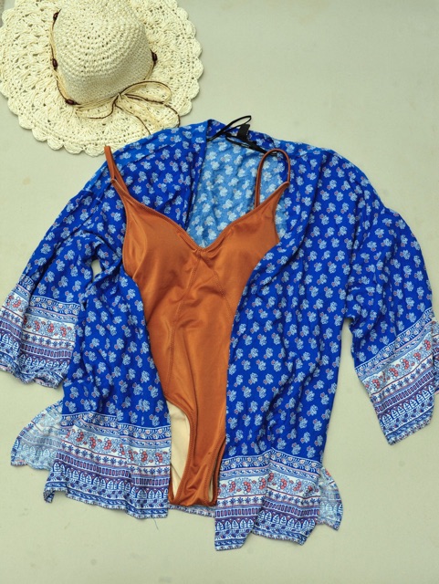 Đồ bơi một mảnh vnxk sexy màu Cam đất BigSize | BigBuy360 - bigbuy360.vn