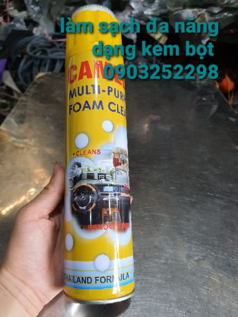 Com bo 2 chai xịt sạch+xịt bóng nội thất đa năng Thái Lan
