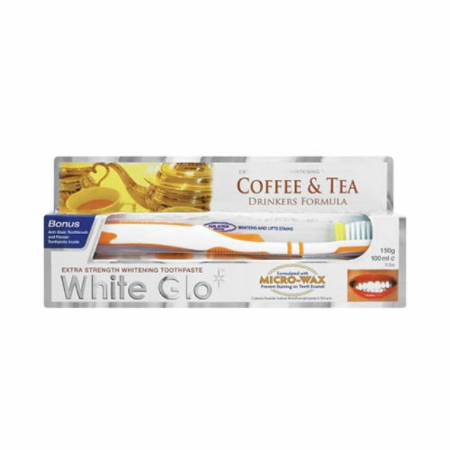 Kem đánh răng làm trắng dành cho người uống trà và cà phê Coffee and Tea Drinkers Formula White Glo Úc 150g