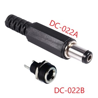 Jack cái DC-022B đực DC-022A 5.5x2.1mm