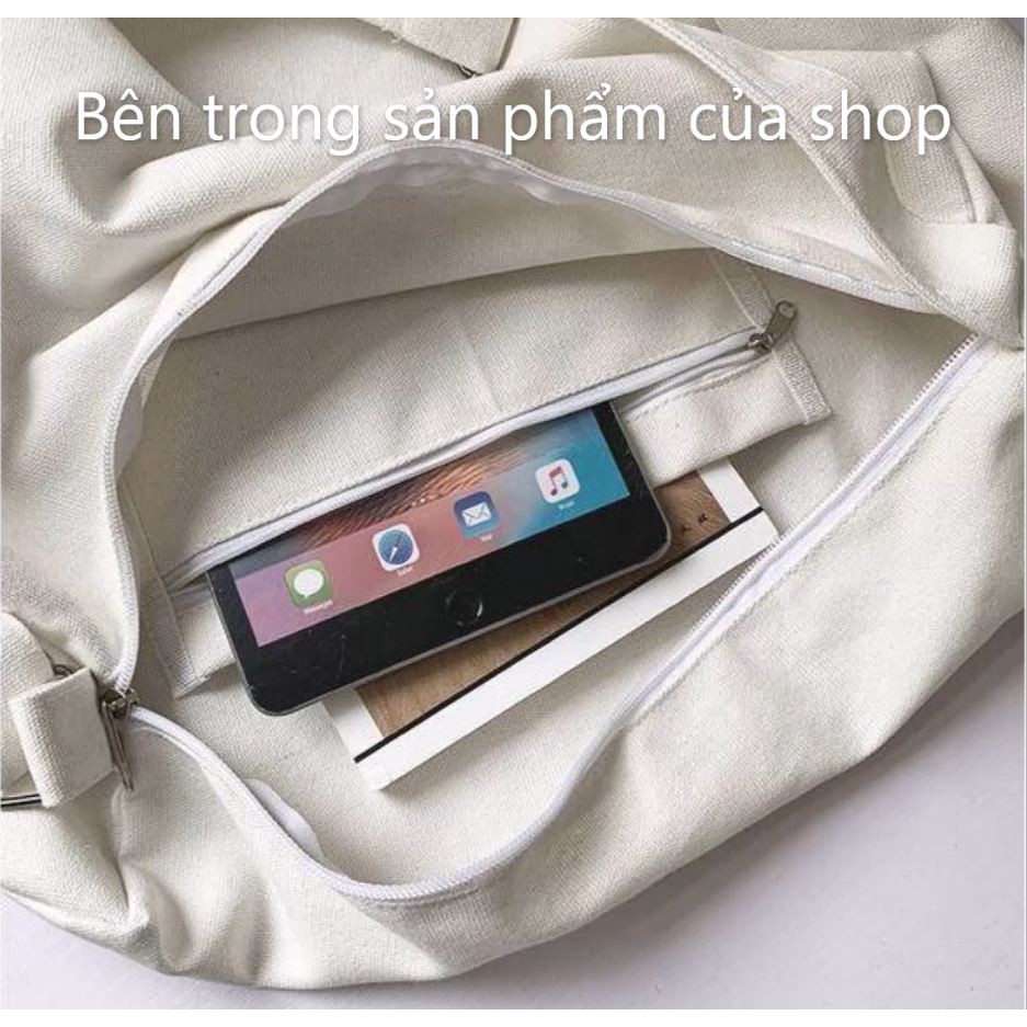 Túi Đeo Chéo Túi đeo vai Canvas Cỡ Lớn Thời Trang Hàn Quốc Học Sinh Sinh Viên | BigBuy360 - bigbuy360.vn