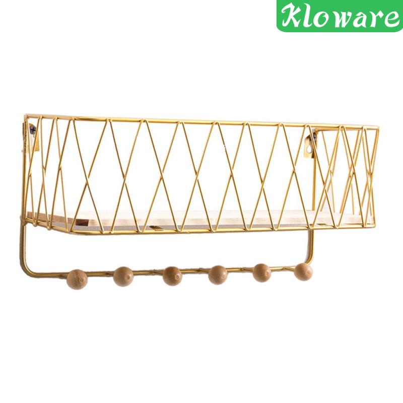 Giá Đỡ Chìa Khóa / Áo Khoác / Đồ Dùng Gắn Tường Màu Vàng Cỡ Nhỏ Tiện Dụng