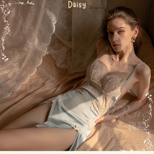 [Hỏa Tốc, Bảo Mật] Váy Ngủ Sexy Gợi Cảm Đầm Ngủ Lụa 2 Dây Phối Ren Xẻ Tà 2 bên Quyến Rũ Cao Cấp - Mã VN014