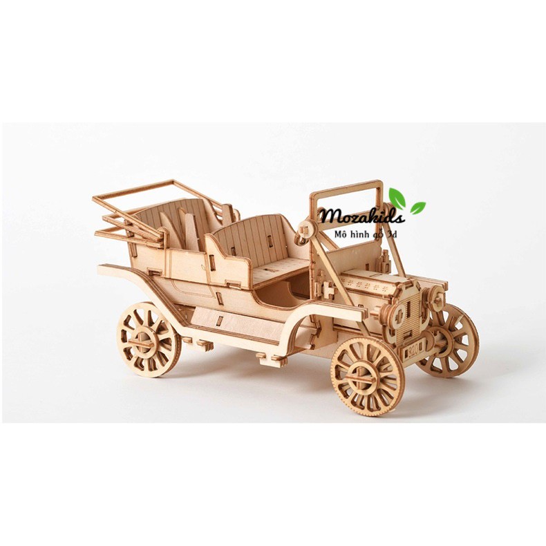 Đồ chơi lắp ráp gỗ 3D Mô hình Ô tô cổ Classic Car