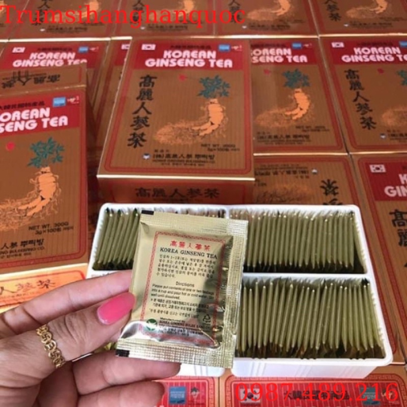 [HÀNG MỚI VỀ] Trà Hồng Sâm Hàn Quốc, Hộp 100 gói