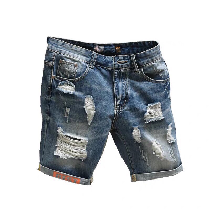 Quần sọt jean nam màu xanh ,Quần Short Nam chất Jean Co giãn thời trang cao cấp nam MuradFashion MS121