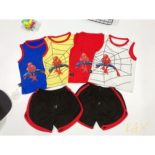 Bộ thun lạnh siêu nhân minky mom cho bé