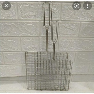 Vỉ nướng bằng inox không han gỉ đủ kích thước - kẹp dày mỏng đủ loại, hàng bóng đẹp loại 1