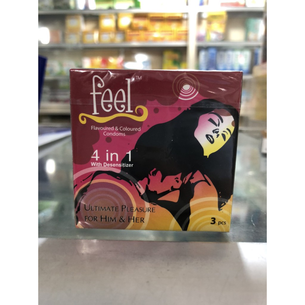 Bao cao su Gân gai Kéo dài thời gian Feel 4in1 Malaysia 4.7