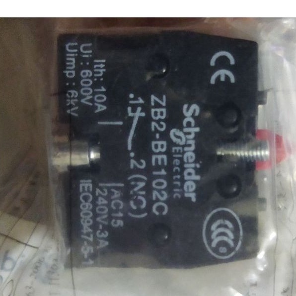 ZB2-BE102C ZB2-BE101C Tiếp điểm phụ Schneider 1NO,1NC dùng cho nút nhấn - đèn báo dòng XA2