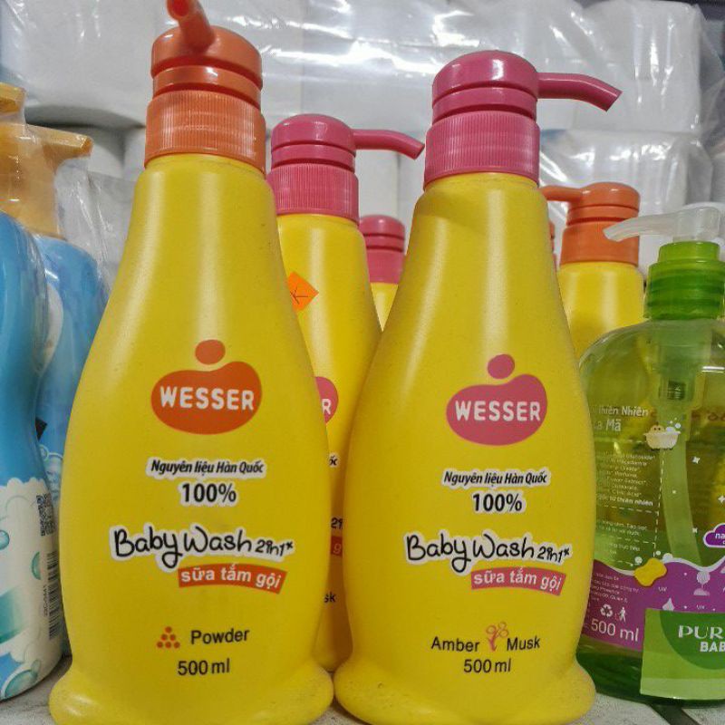 Sữa tắm gội Wesser 500ml