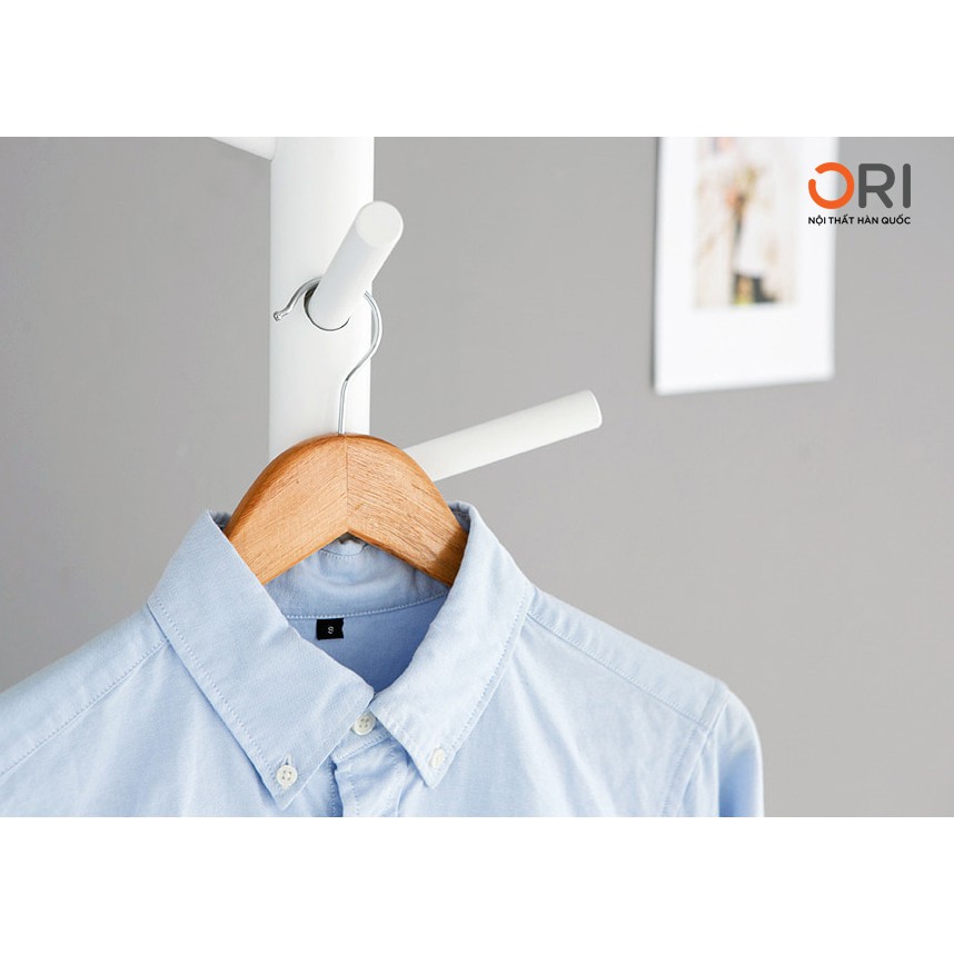 CÂY TREO QUÂN ÁO - PHỤ KIỆN HÀN QUỐC - STANDING HANGER WHITE - ORI NỘI THẤT HÀN QUỐC