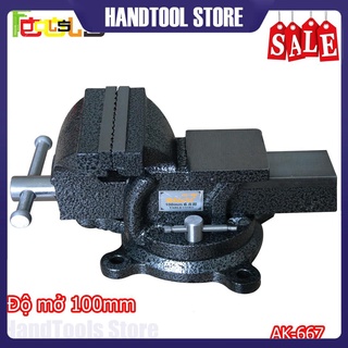 Ê tô bàn nguội xoay 360 độ Asaki AK-667 4 inch độ mở 100mm - Eto Asaki AK667