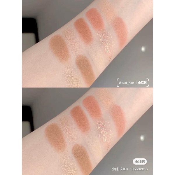 Có kèm cọ mắt - Bảng phấn mắt CLIO Pro Eye Palette màu số 12 Autumn Breeze in Seoul Forest tone nâu ấm pha cam đỏ