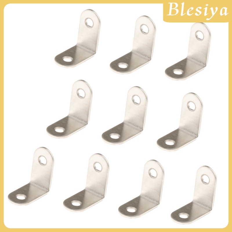 Bộ 10 Khung Chữ L Gắn Góc Phải Bằng Thép Không Gỉ 20 / 25 / 30 / 40 / 50 / 65 / 85 / 100 / 125mm