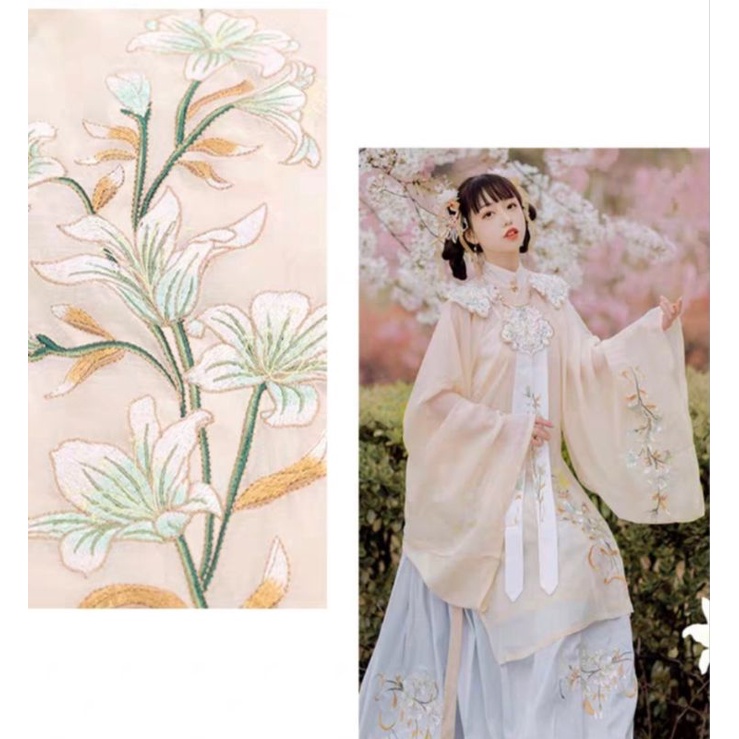 Minh phục thêu 4 món kèm vân kiên