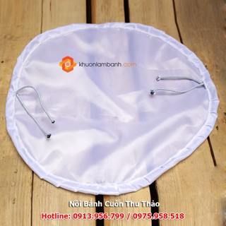 Bộ phụ kiện nồi bánh cuốn 24cm 2 món (khung tròn cố định và vải)