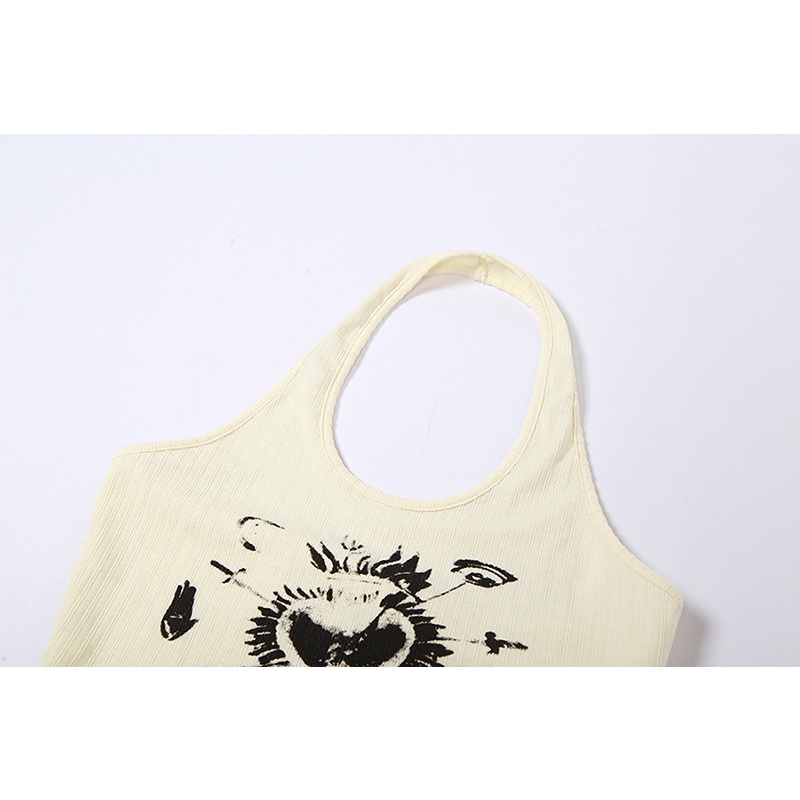 Áo Tank Top Tay Dài In Họa Tiết Nghệ Thuật Thời Trang Cho Nữ