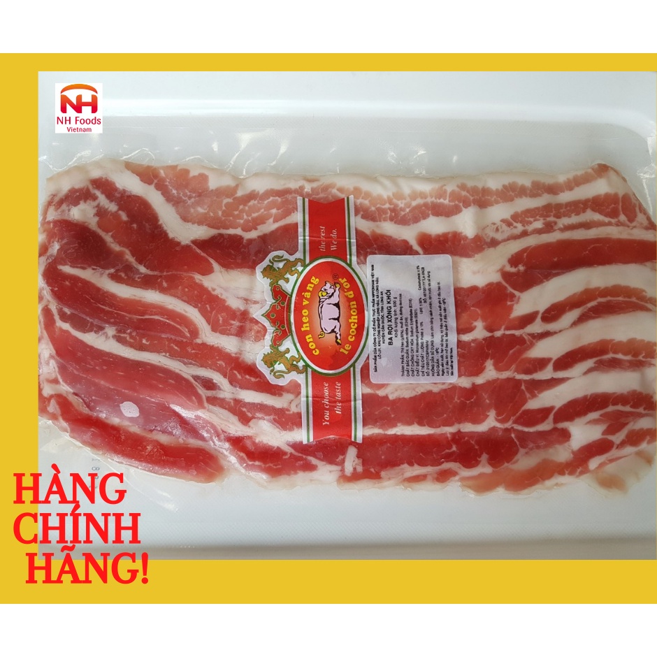 Ba rọi xông khói Con Heo Vàng 500g