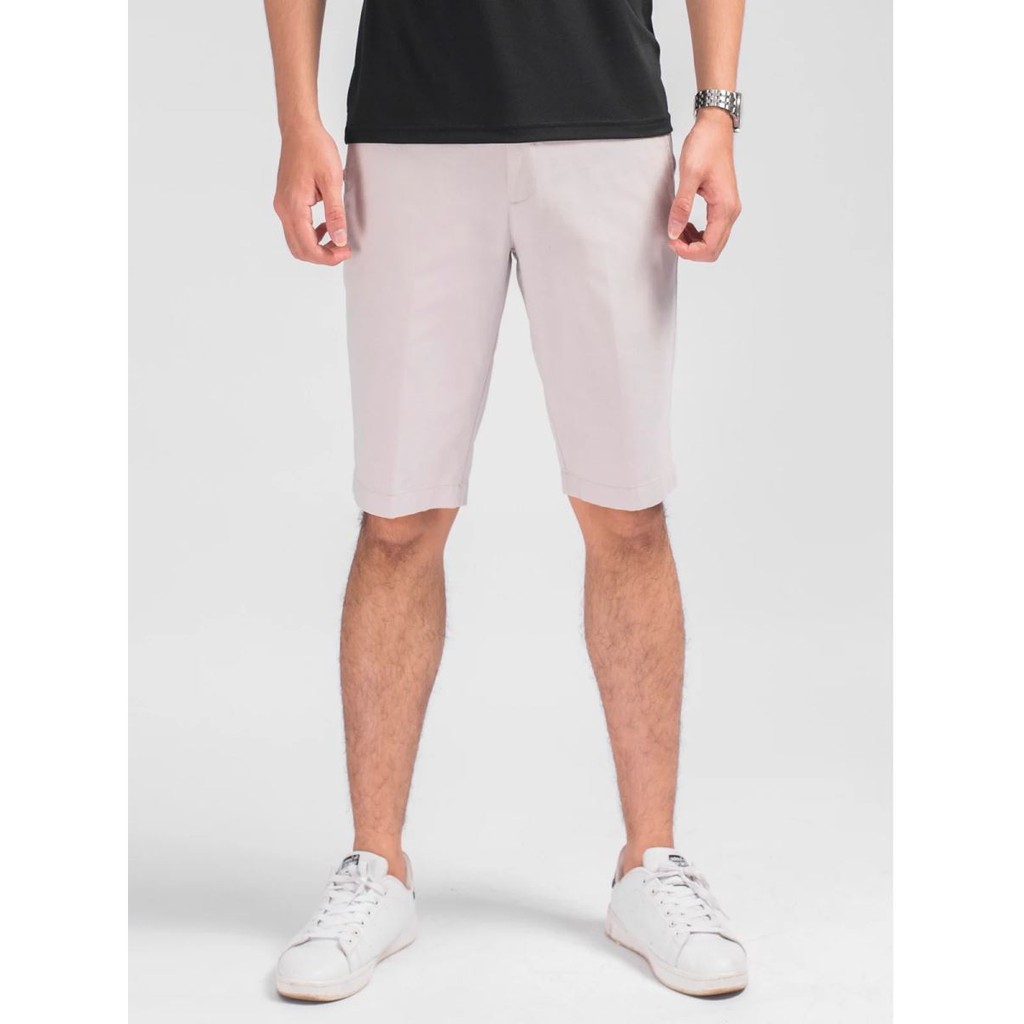 Quần Short Kaki Nam ARISTINO – ASO052S8 Cotton, 2 Màu Xám, Rêu