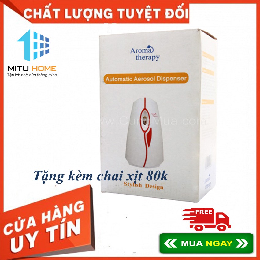 Máy xịt nước hoa tự động Aromatherapy Hàn Quốc - MITUHOME - Tặng kèm chai xịt 80k