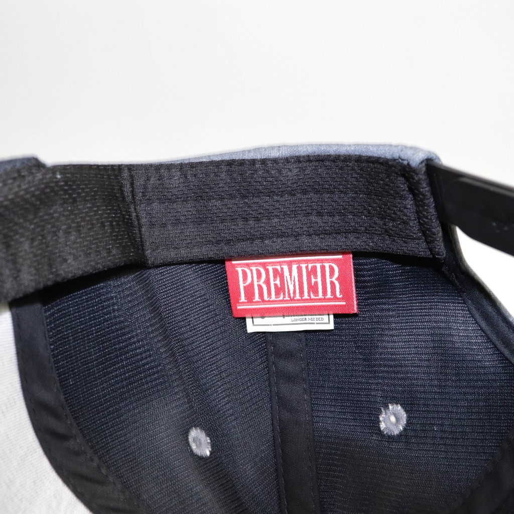 Mũ NHS Snapback Pre Full Xám Đậm Kết Đen PR003