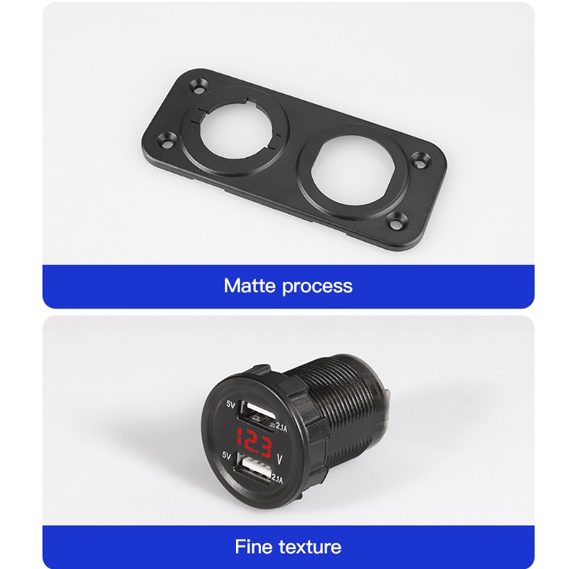 Bộ Chuyển Đổi Nguồn Điện Hai Cổng USB Cho Xe Hơi