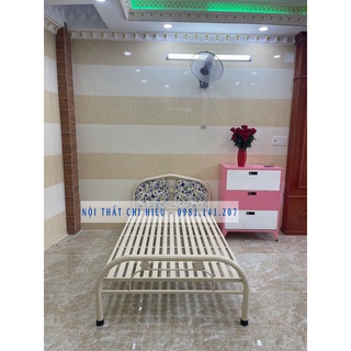 Giường sắt giá rẻ kích thước 1m2 x 2m