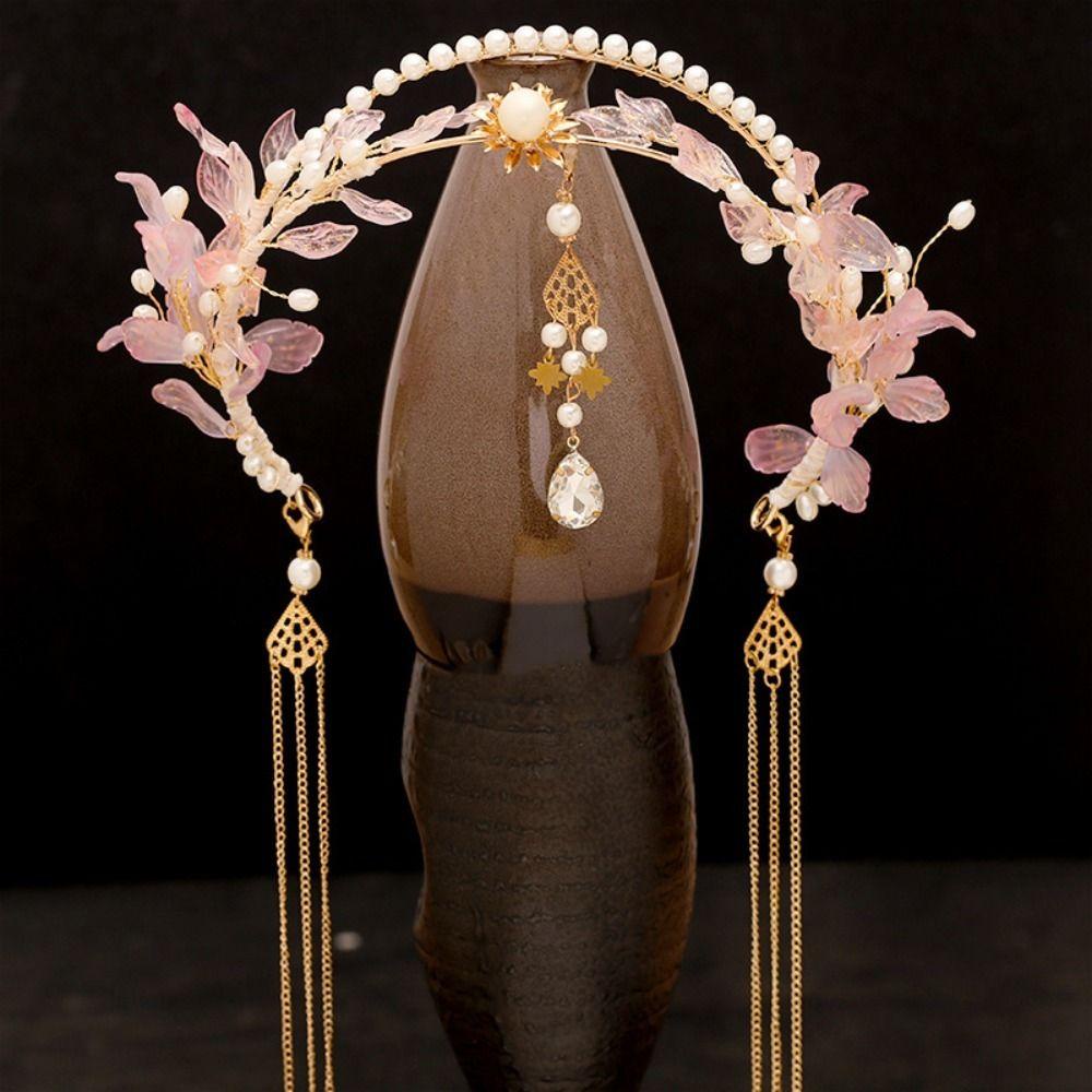 DANILO Cài Tóc Cô Dâu Tua Rua Dài Phong Cách Hanfu Cổ Điển