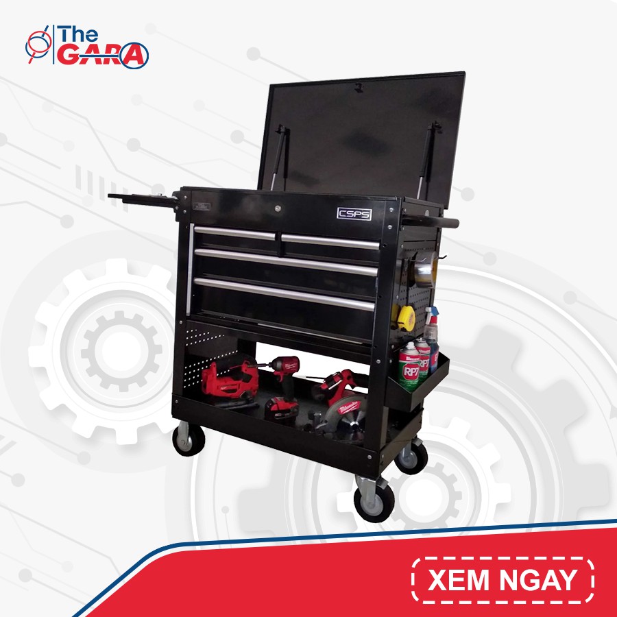 Tủ Đồ Nghề - Tủ Đựng Đồ Nghề Cao Cấp 4 Ngăn CSPS - The Gara
