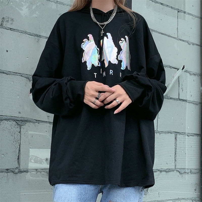 Lỗ rộng áo len trùm đầu áo len dài tay thời trang tất cả - phù hợp